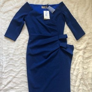 Chiara Boni Blue Midi Dress Size 12